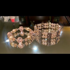 Beautiful crystal & diamond bracelets